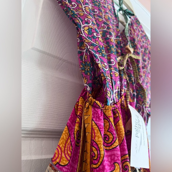 Colorful Patchwork Maxi Dress - Picture 6 of 10